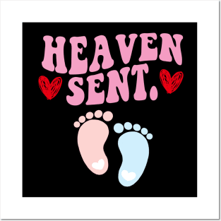 Heaven Sent Pregnancy Announcement Posters and Art